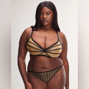 Savage X Fenty Strappy Hour Striped Bralette 3X